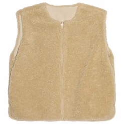 Veste Sans Manches Façon Sherpa Jude | Beige