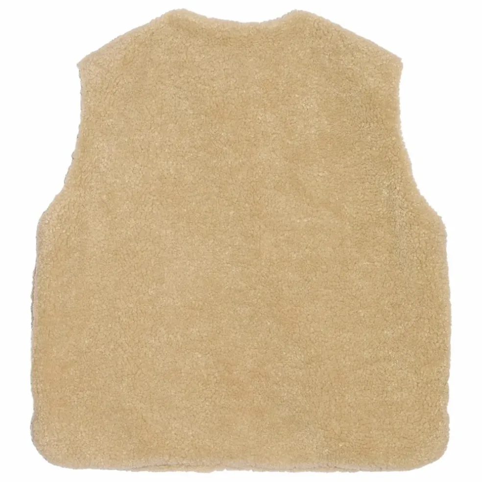 Veste Sans Manches Façon Sherpa Jude | Beige