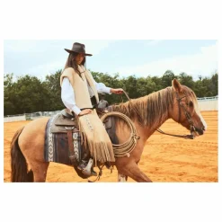 Veste Sans Manches Gialo Cuir | Camel