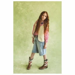 Veste Sans Manches Hold Ya Horses Cuir Nappa | Crème