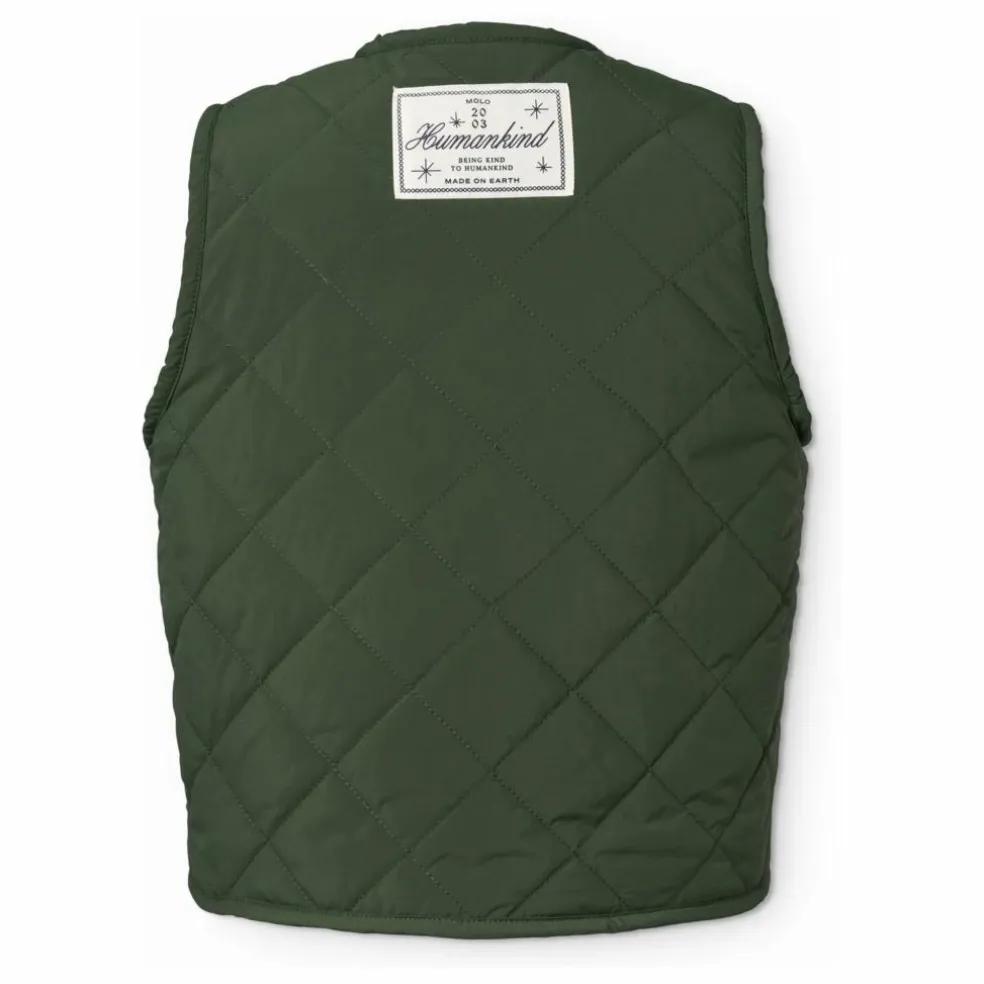 Veste Sans Manches Holla Fibres Recyclées | Vert kaki