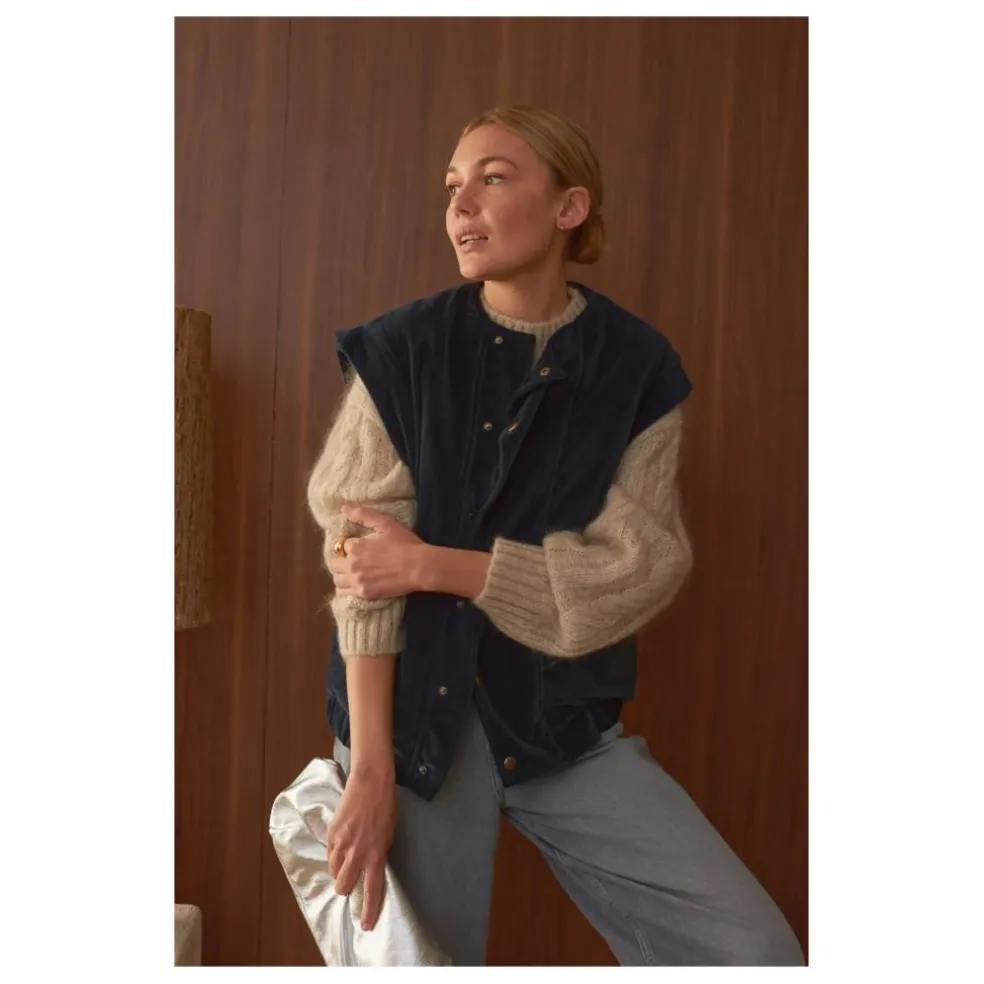 Veste Sans Manches Joanne Velours - Collection Femme | Indigo