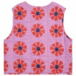 Veste Sans Manches Kaleidoscope Coton Bio | Lilas
