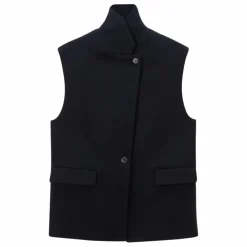 Veste Sans Manches Laine | Bleu marine