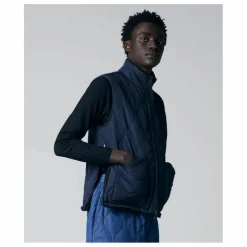 Veste Sans Manches Militaire Réversible Col Montant | Bleu marine - Noir