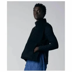 Veste Sans Manches Militaire Réversible Col Montant | Bleu marine - Noir