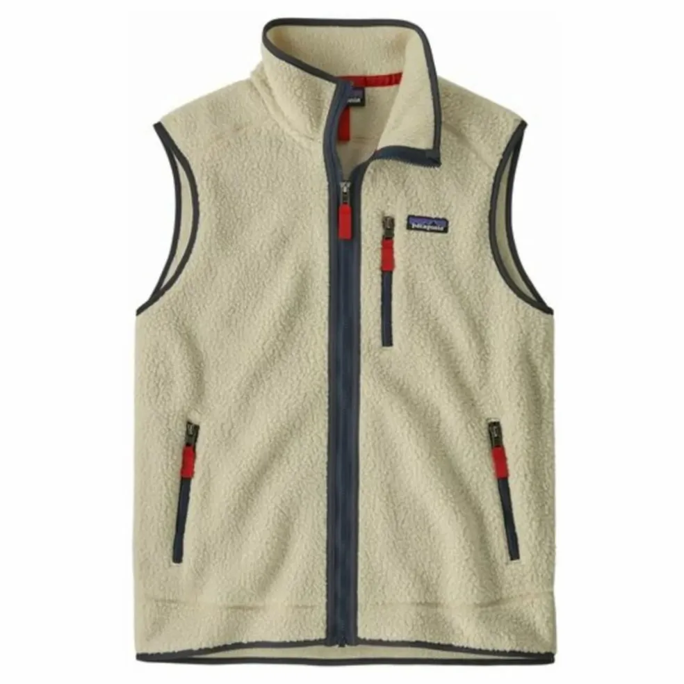 Veste Sans Manches Retro Pile Fibres Recyclées | Naturel