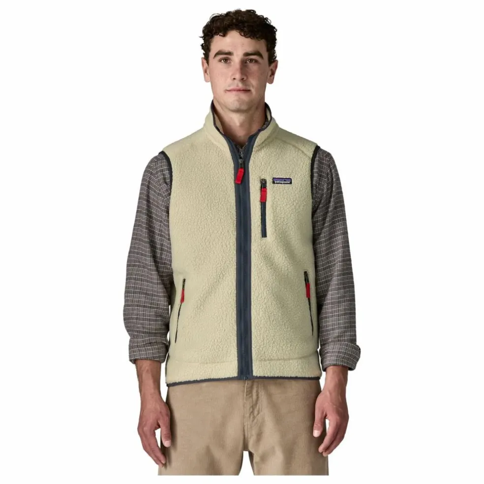 Veste Sans Manches Retro Pile Fibres Recyclées | Naturel