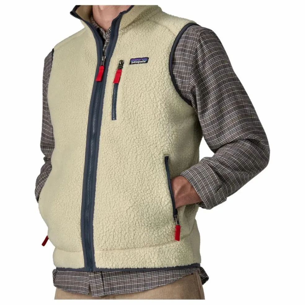 Veste Sans Manches Retro Pile Fibres Recyclées | Naturel