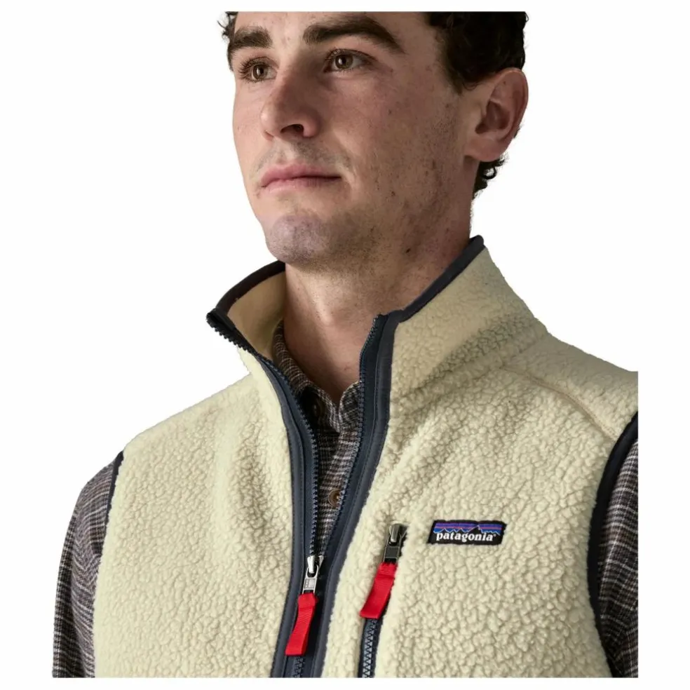 Veste Sans Manches Retro Pile Fibres Recyclées | Naturel