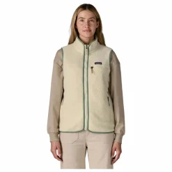 Veste Sans Manches Retro Pile Fibres Recyclées | Beige