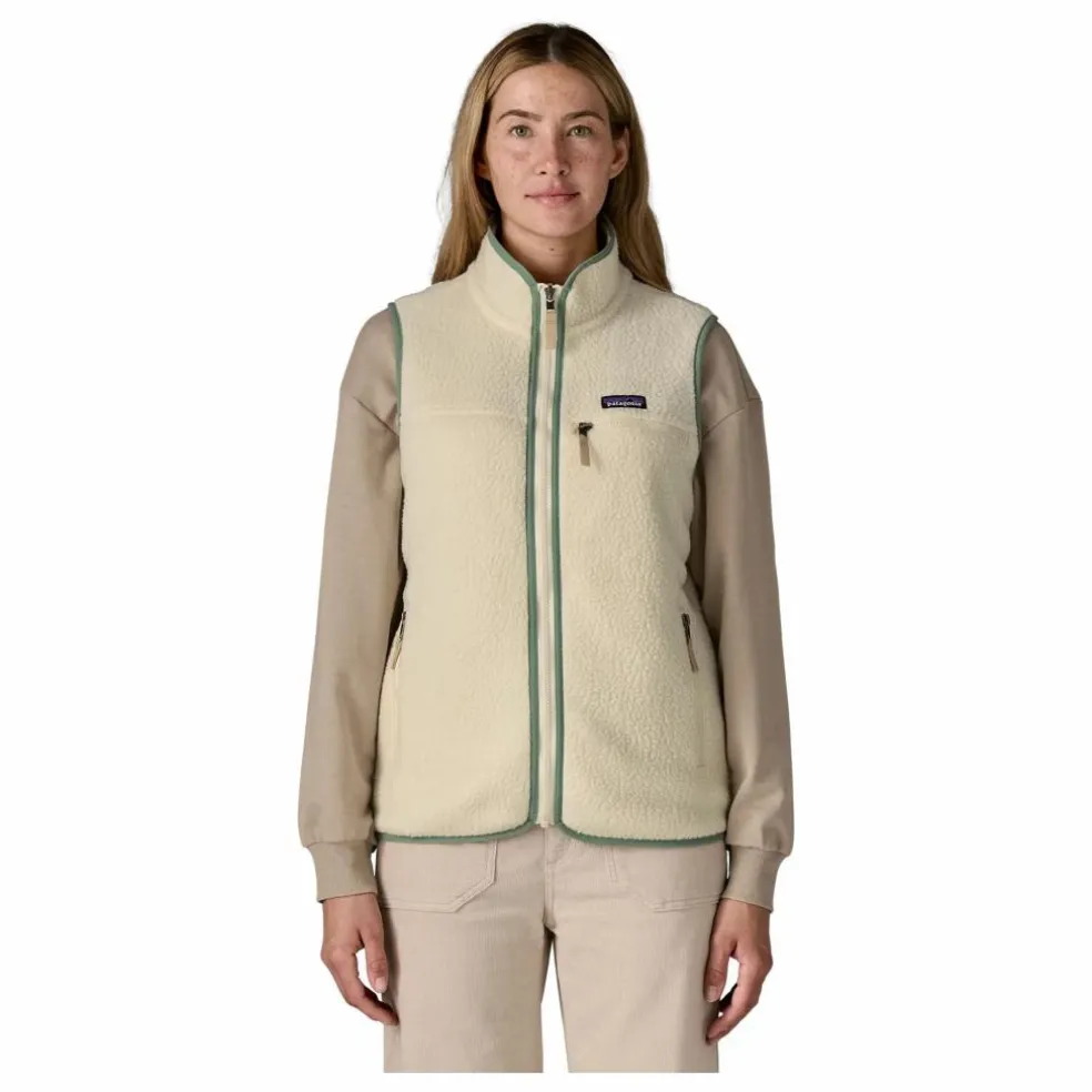Veste Sans Manches Retro Pile Fibres Recyclées | Beige