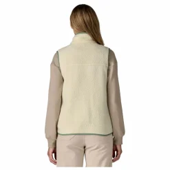 Veste Sans Manches Retro Pile Fibres Recyclées | Beige