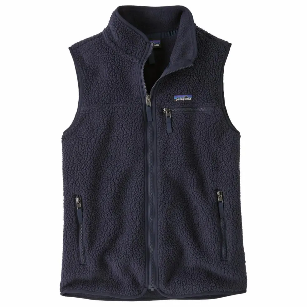 Veste Sans Manches Retro Pile Fibres Recyclées | Bleu marine