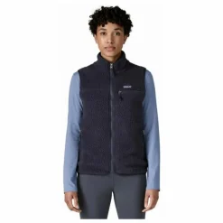 Veste Sans Manches Retro Pile Fibres Recyclées | Bleu marine