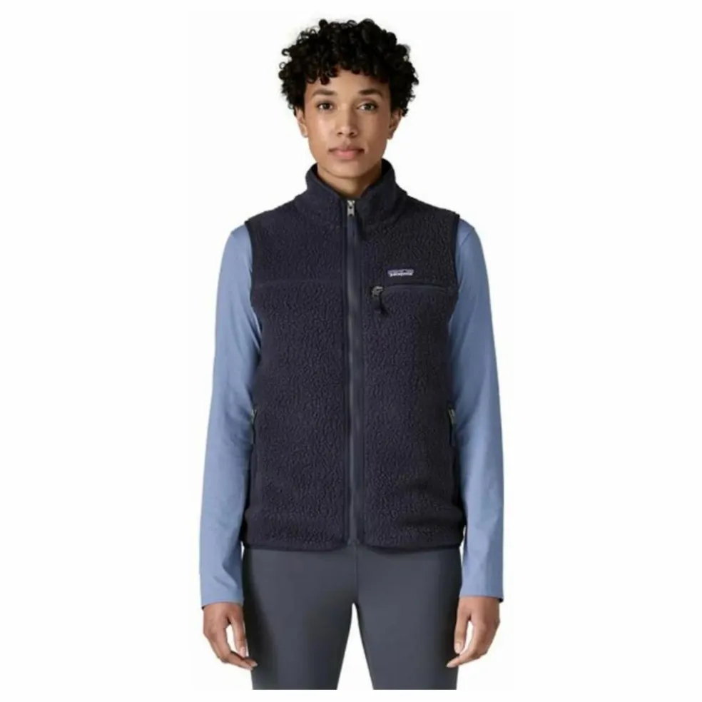 Veste Sans Manches Retro Pile Fibres Recyclées | Bleu marine