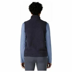 Veste Sans Manches Retro Pile Fibres Recyclées | Bleu marine