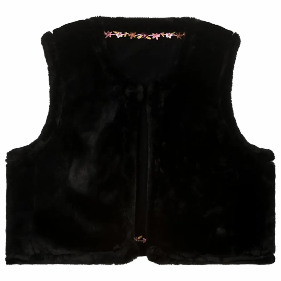 Veste Sans Manches Réversible Renée Velours - Collection Femme | Noir