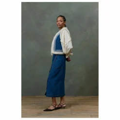 Veste Sans Manches Réversible Figara Denim - Collection Femme | Bleu