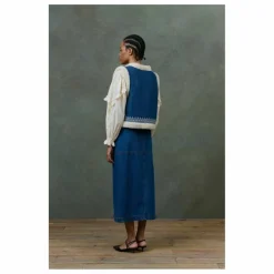Veste Sans Manches Réversible Figara Denim - Collection Femme | Bleu