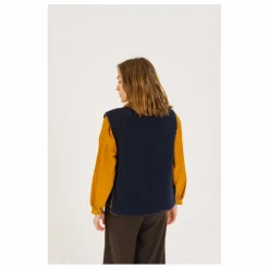 Veste Sans Manches Salyna Laine Vierge | Bleu marine