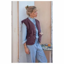 Veste Sans Manches Simona - Collection Femme | Prune