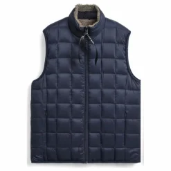 Veste Sans Manches Unisexe Reversible Boa Down | Bleu marine - Ecru