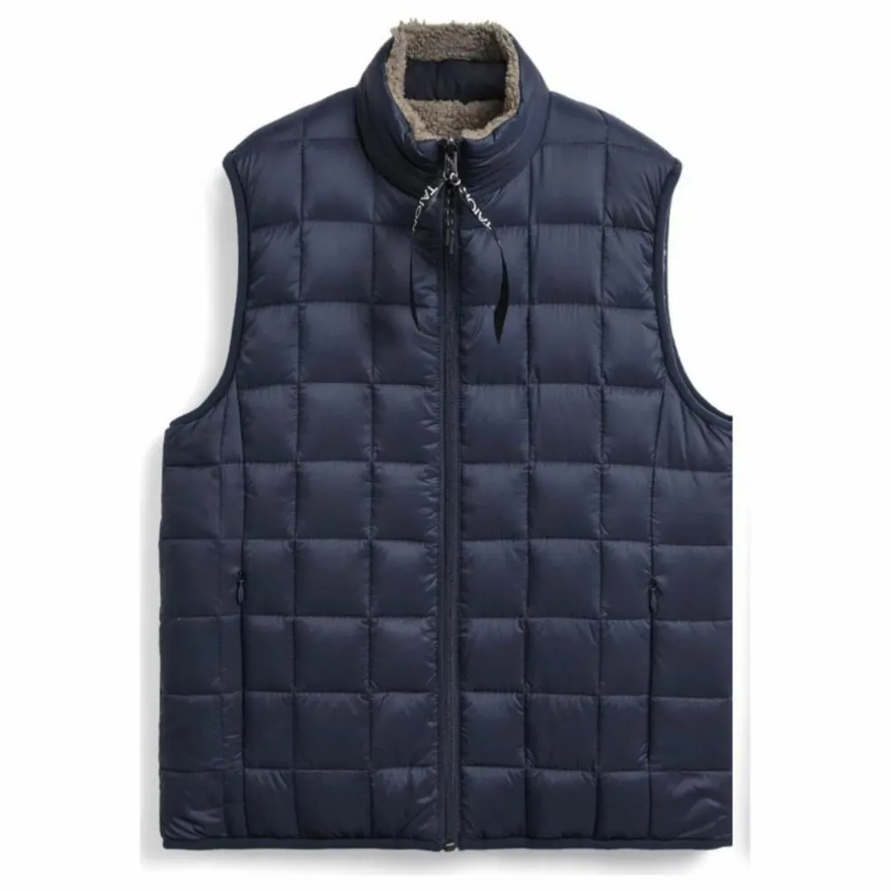 Veste Sans Manches Unisexe Reversible Boa Down | Bleu marine - Ecru