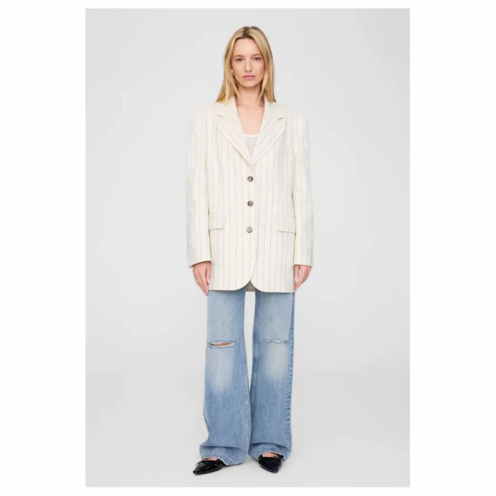 Veste Sara Rayée | Crème