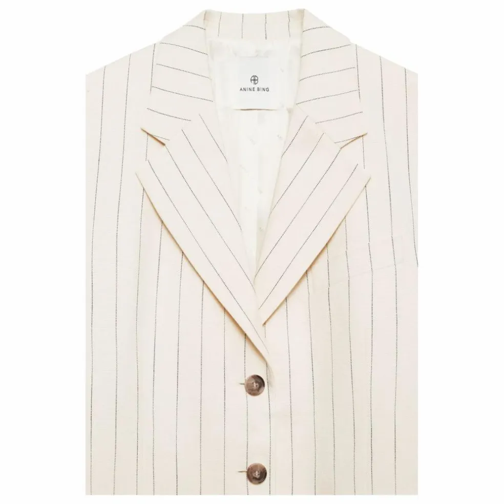 Veste Sara Rayée | Crème
