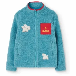 Veste Sherpa Shrew Fibres Recyclées | Bleu ciel
