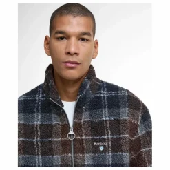 Veste Tartan Zippée | Bleu nuit