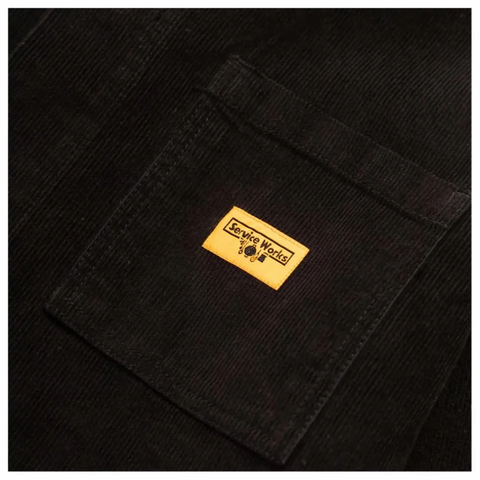 Veste Velours Coverall Coton Bio | Noir