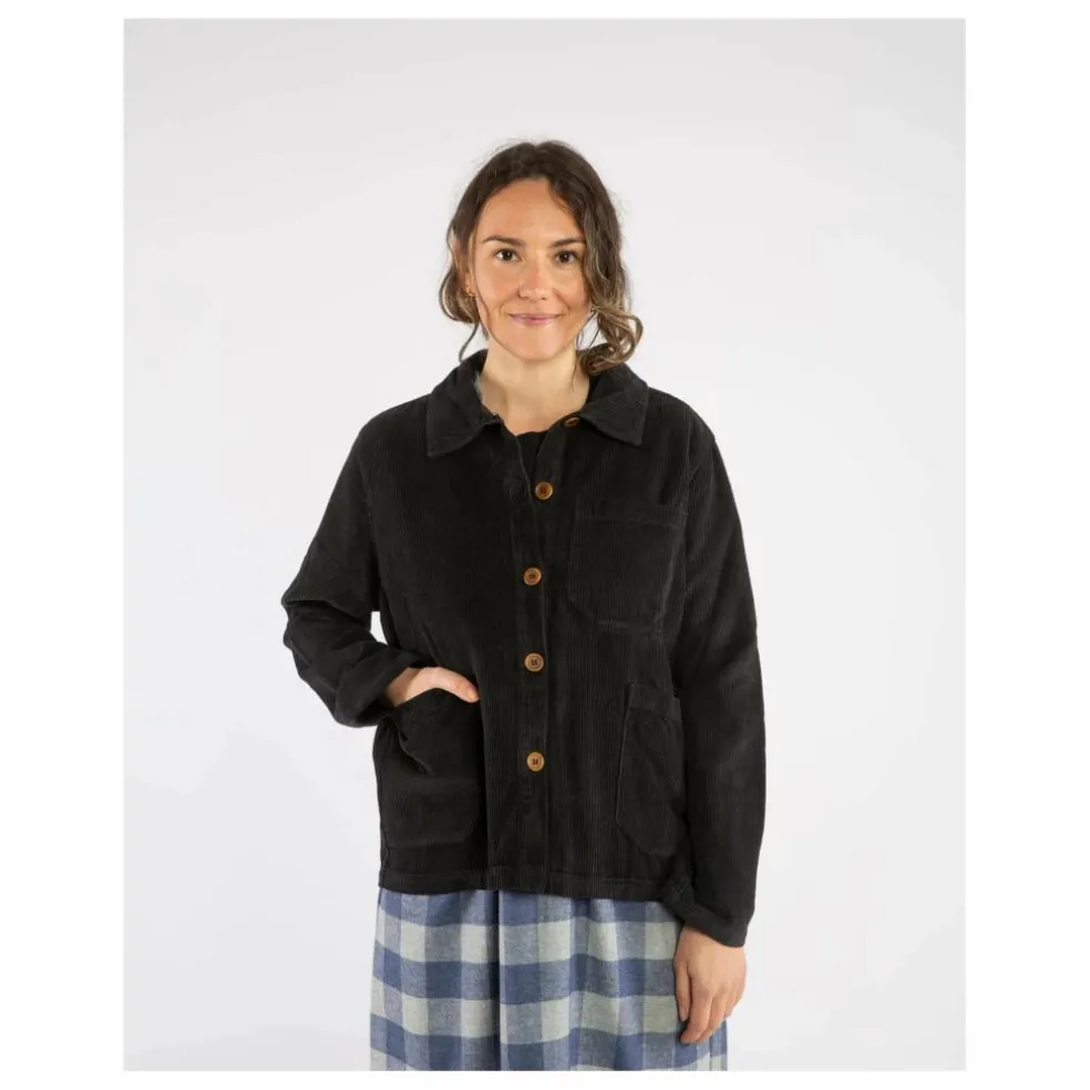 Veste Velours Côtelé Coton Bio | Noir