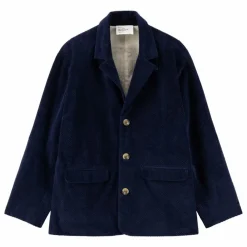 Veste Vivianne Velours Côtelé Coton Bio | Bleu marine