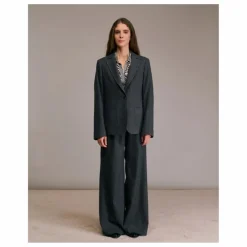 Veste Vorado Rayée Laine | Gris