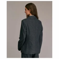 Veste Vorado Rayée Laine | Gris