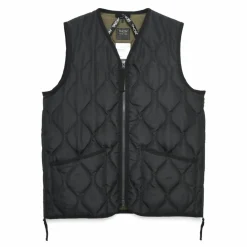 Veste Zippée Sans Manches Military Unisexe | Noir
