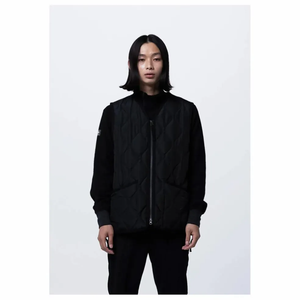 Veste Zippée Sans Manches Military Unisexe | Noir