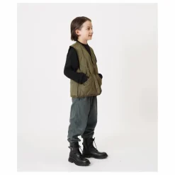 Veste Zippée Sans Manches Matelassée Military | Vert olive