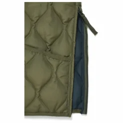 Veste Zippée Sans Manches Matelassée Military | Vert olive