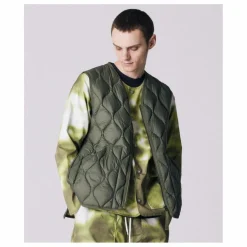 Veste Zippée Sans Manches Military Unisexe Nylon | Vert olive