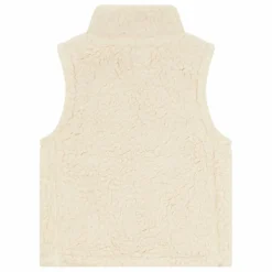 Veste Zippée sans manches Sherpa | Ecru