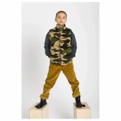 Veste Zippée sans manches Sherpa | Vert kaki
