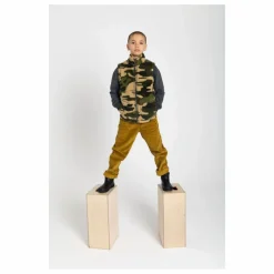 Veste Zippée sans manches Sherpa | Vert kaki