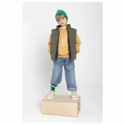 Veste Zippée sans manches réversible | Vert kaki