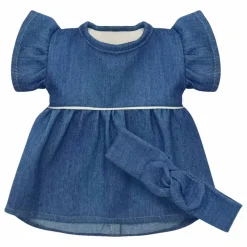 Vestiaire poupée - Robe Daisy et headband gaze de coton | Denim