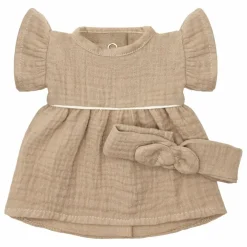 Vestiaire poupée - Robe Daisy et headband gaze de coton | Mocha