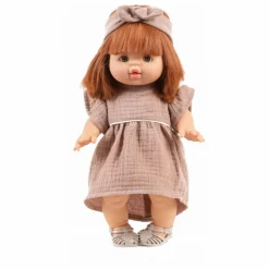 Vestiaire poupée - Robe Daisy et headband gaze de coton | Mocha