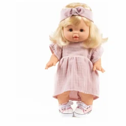 Vestiaire poupée - Robe Daisy et headband gaze de coton | Rose